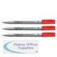 Staedtler 316 Lumocolor Pen Non-permanent Fine 0.6mm Line Red Ref 316-2 [Pack 10]