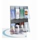 Deflecto Stand Tall Wall Literature Rack 8 x 1/3xA4 Pockets Clear Ref 56201