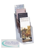 Deflecto Literature Holder 1/3xA4/DL 4-Tier Clear 77701