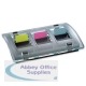3M Post-it Index Millennium Dispenser 3 Bright Colours C2011