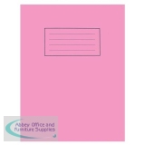 Silvine Exercise Book Plain 75gsm 80 Pages 229x178mm Pink EX112 [Pack 10]