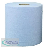 Maxima Green 2-Ply Centre Feed Hand Wiper Blue Pack of 6