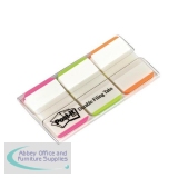 Post-it Index Tabs Lined Strong 25mm Assorted Pink Bright-green Orange Ref 686L-PGO [Pack 66]