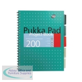 Pukka Metallic Project Book B5 80gsm Green Ref 8518-MET [Pack 3]