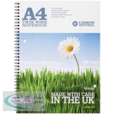 Silvine Co2 Neutral A4 Twin Wire Notebook White 120 Pages R302