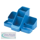 Avery Basics Desk Tidy 7 Compartments W164xD116xH85mm Blue Ref 1137BLUE