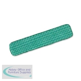 Rubbermaid Dry Mop Head Microfibre 8mm High Pile 400mm Green Ref Q472-58 [Pack 10]