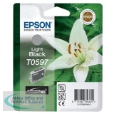 Epson Stylus R2400 Inkjet Cartridge Light Black 13ml T0597 C13T059740