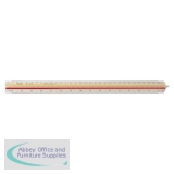 Rotring Ruler Triangular Reduction Scale 4 Architect 1-10 to 1-500 with 2 Coloured Flutings Ref S0220641