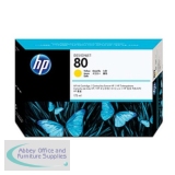 Hewlett Packard No80 Inkjet Cartridge 175ml Yellow C4873A