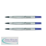 Parker Refill for Rollerball Medium Blue Ref S0881490 [Pack 24]