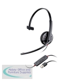 Plantronics Blackwire 210 Headset Single Earpiece DSP Wideband HiFi Noise-cancelling Ref 80298-03