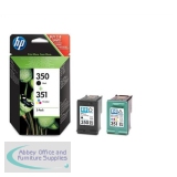 Hewlett Packard No350/351 Inkjet Cartridge Combo Pack Black/Colour SD412EE