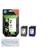 Hewlett Packard No56/57 Inkjet Cartridge Combo Pack Black/Colour SA342AE