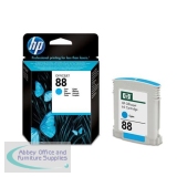 Hewlett Packard No88 Inkjet Cartridge 10ml Cyan C9386AE