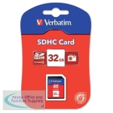 Verbatim Secure Digital Memory Card High Capacity 32Gb Class 6 47269 44023
