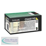 Lexmark Extra High Yield Return Programme Toner Yellow C544X1YG