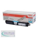 Oki C110/C130 Laser Toner Cartridge High Capacity 2.5K Cyan 44250723
