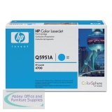 Hewlett Packard LaserJet 4700 Toner Cartridge Cyan Q5951A