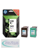 Hewlett Packard No338/343 Combo Pack CMYB SD449EE