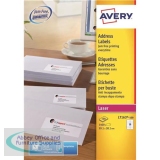 Avery Addressing Labels Laser Jam-free 14 per Sheet 99.1x38.1mm White Ref L7163-100 [1400 Labels]