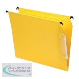Esselte Pendaflex Lateral File Kraft 205gsm V-base Capacity 15mm W330mm Yellow Ref 93615 [Pack 25]