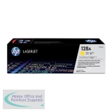 Hewlett Packard Colour LaserJet Toner Cartridge 128A Yellow CE322A