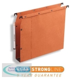 Elba Ultimate AZV Linking Lateral File Manilla 30mm Wide-base 240gsm A4 Orange Ref 100330475 [Pack 25]