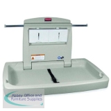 Rubbermaid Horizontal Baby Change Station Built-in Shelf Aluminium Hooks Liner Dispenser Ref 7818-88