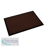 Doortex Twister Outdoor Mat Vinyl-fibre Surface Vinyl Back 900x1500mm Brown Ref FC490150TWIBR