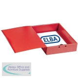Elba Vision Box File Foolscap 70mm Red 100081085