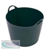 Strata Tuff Tub Plastic with Handles Base Dia470mm H400mm 2.2kg 75 Litre British Racing Green Ref GN186