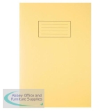 Silvine A4 Exercise Book 80 Pages Ruled Feint and Margin Yellow EX109