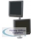 Compucessory Twin Monitor Pole Arm for 2 Upright Screens VESA compliant 75/100 Ref CCS25007