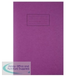 Silvine A4 Exercise Book 80 Pages Ruled Feint and Margin Purple EX111