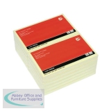 5 Star Re-Move Notes Repositionable Pad of 100 Sheets 75x127mm Yellow [Pack 12]