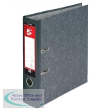 5 Star Lever Arch File 70mm A4 Cloudy Grey [Pack 10]