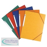 Elba Boston Document Wallet Elasticated Pressboard 450gsm 3-Flap A3 Assorted Ref 100200680 [Pack 10]
