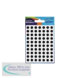 Avery Packets of Labels Diam.8mm Black Ref 32-275 [10x520 Labels]