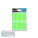 Avery Packets of Labels Rectangular 50x25mm Neon Green Ref 32-221 [10x36 Labels]
