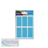Avery Packets of Labels Rectangular 50x25mm Neon Blue Ref 32-224 [10x36 Labels]