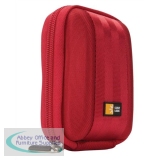 Case Logic Camera Case Zip Closure Without Strap Red Interior Dimensions W97xD64xH25mm