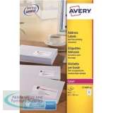Avery Addressing Labels Laser Jam-free 21 per Sheet 63.5x38.1mm White Ref L7160-40 [840 Labels]
