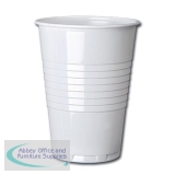 Nupik Tall Plastic Vending Hot Drink Cup White Pack of 2000 5585