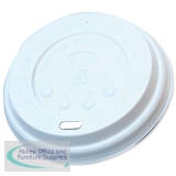 Nupik-Flo Sip-Through Lid 12oz Pack of 100 White SIPTHRO12