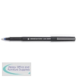 5 Star Rollerball Pen Fine 0.5mm Tip 0.3mm Line Blue [Pack 12]