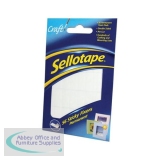 Sellotape Sticky Fixers Double-sided 12x25mm 56 Pads Ref 3798 [Pack 12]