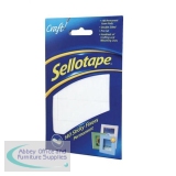 Sellotape Sticky Fixers Double-sided 12x25mm 140 Pads Ref 3799 [Pack 6]