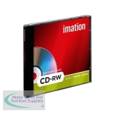 Imation CD-RW 700Mb/80minutes 1X-4X in Jewel Case Pack of 10 i19001