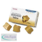 Xerox Phaser 8500/8550 Solid Ink Stick Pack of 3 Yellow 108R00671